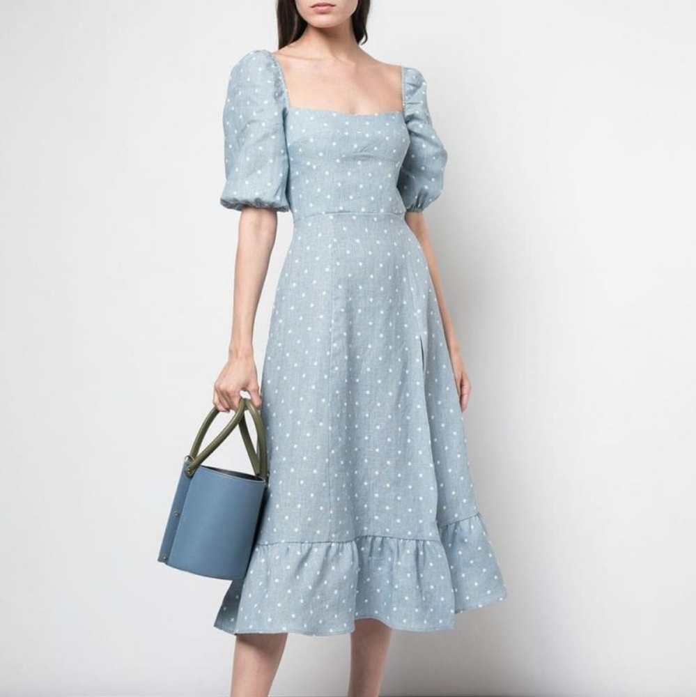 Reformation Belgium Dress - Blue